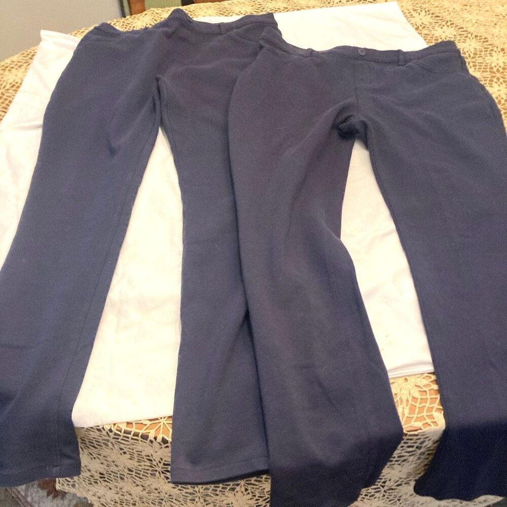 Children's Place Girls Uniform Ponte Knit Pull-On Jeggings 2-Pack – Size 16 Plus